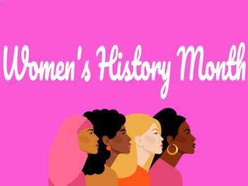 Preview of Women's History Month Project - two part project 