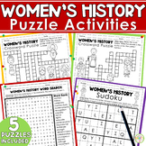 Women's History Month Puzzles | Word Search & Crossword Pu