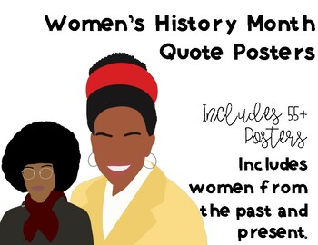 Preview of Women's History Month Quote Posters