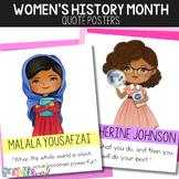 Women's History Month Quote Posters | Inspirational Women 
