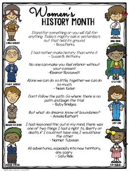 Women's History Month Quotes by A Classroom for All ...