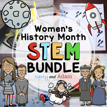 Preview of Women's History Month READ ALOUD STEM™ Activities BUNDLE #1