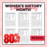 Women's History Month Reading Activities Pack Big Bundle