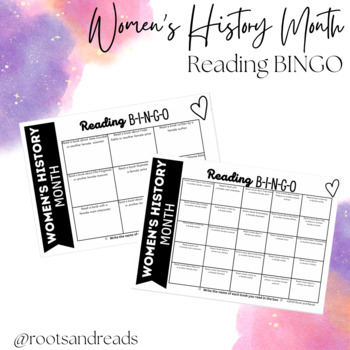 Preview of Women's History Month Reading Bingo