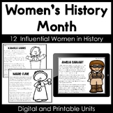 Women's History Month Reading Comprehension Bundle