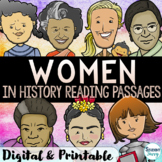 Womens History Month Reading Comprehension Passages Activi