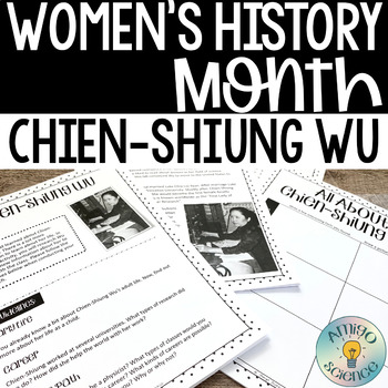 Preview of Women's History Month - Chien Shiung Wu -  Reading Comprehension Activity