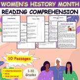 Women's History Month Reading comprehension passages  Ques