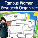 Women's History Month Research Graphic Organizer: Famous W
