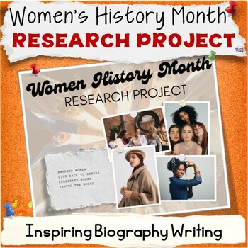 Preview of Women's History Month Research Project Based Learning Writing Activity Packet