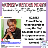 Women's History Month Research Project - Instagram Edition