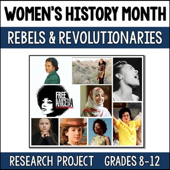 Preview of Women's History Month Research Project Notable Women Throughout Our World