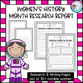 Preview of Women's History Month Research Report (March)