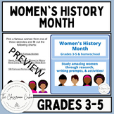 Women's History Month Research and Activities for Grades 3
