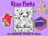 Women's History Month. Rosa Parks collaborative poster 50 pages.