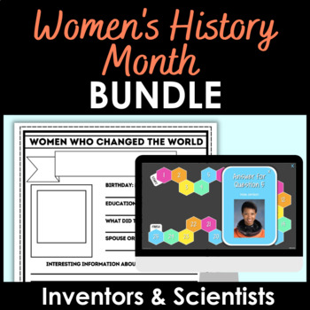 Preview of Women's History Month STEM Bundle | Scientists and Inventors