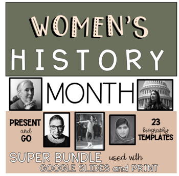 Preview of Women's History Month SUPER RESEARCH BUNDLE!