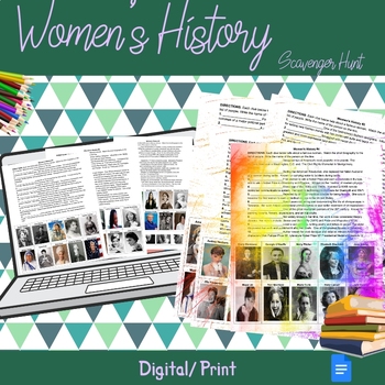 Preview of Women's History Month Scavenger Hunt