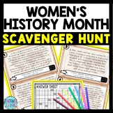Women's History Month Scavenger Hunt Reading Comprehension