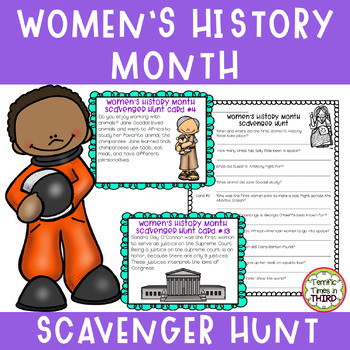Preview of Women's History Month Scavenger Hunt