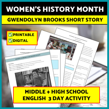Preview of Women’s History Month Short Stories Female Authors English Middle & High School