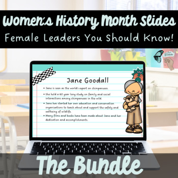 Preview of Women's History Month Slides BUNDLE