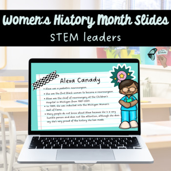 Preview of Women's History Month Slides | STEM Leaders