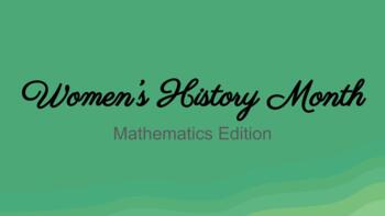 Preview of Women's History Month Slideshow - Math