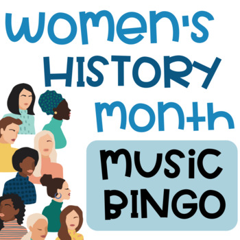 Preview of Women's History Month - Song Lyric - Bingo Game! No prep needed! 