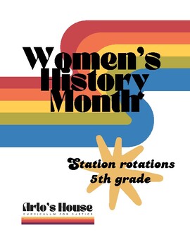Preview of Women's History Month Station Rotations - Complete Set!