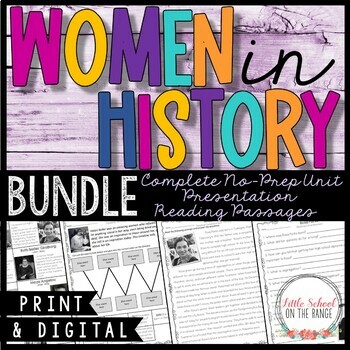 Preview of Women's History Month Super BUNDLE | Print and Digital