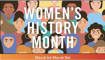 Preview of Women's History Month Teaching Slides Distance Learning