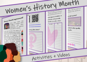 Preview of Women's History Month | The Role of Women - From the Past into the Future | Kids