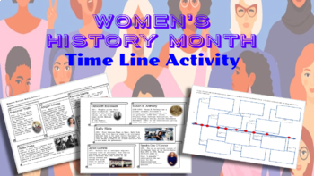 Preview of Women's History Month Timeline Activity