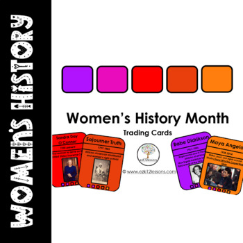 Preview of Women's History Month Trading Cards