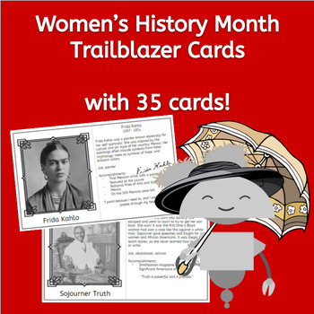 Preview of Women's History Month Trailblazer Cards