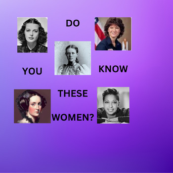 Preview of Women's History Month | Vocabulary | Arts| History | Science
