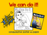 Women's History Month. We can do it. Collaborative poster 