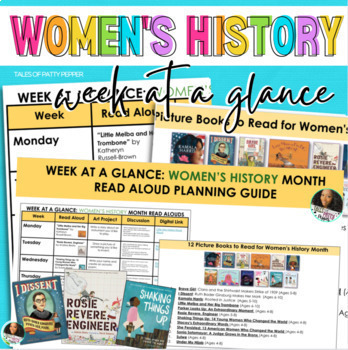 Preview of Women's History Month: Week At a Glance Read Aloud Planning Guide