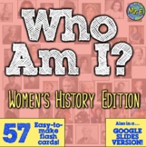 Women's History Month: Who Am I Flash Cards for Women's History!