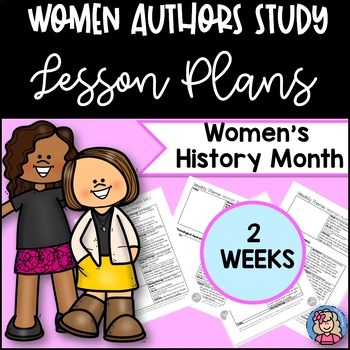 Preview of Women's History Month Women Author Lesson Plans Pre-K GELDS included