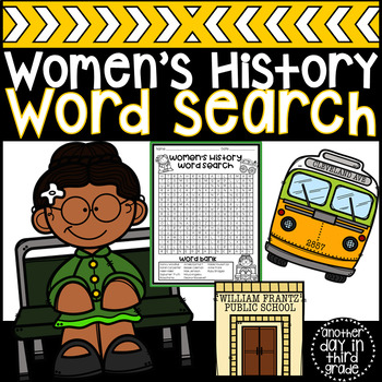 Preview of Women's History Month Word Search