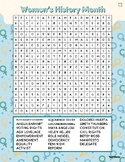 Women's History Month - Word Search PDF