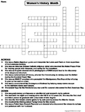 Womens History Month Crossword Puzzle (Rosa Parks, Harriet