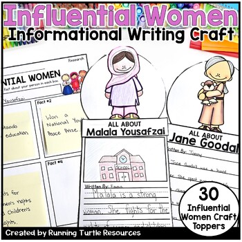 Preview of Women's History Month Informational Writing Craft, International Womens Day