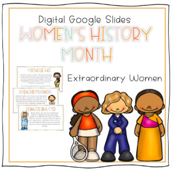 Preview of Women's History Month eBooks and Activities l Google Slides