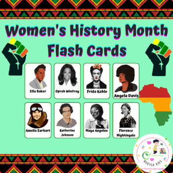 Preview of Women's History Month flash cards