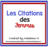 Women's History Month in French - Le Mois de l'Histoire de