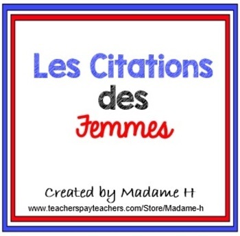 Preview of French International Women's Day -Women's History Month -Les Femmes Francophones