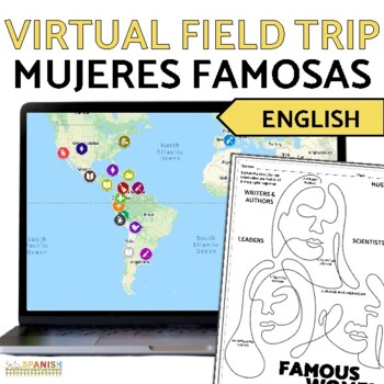 Preview of Women's History Month in Spanish Class | Take a Virtual Field Trip | ENGLISH
